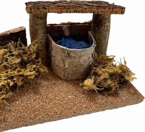 Scena per presepe pozzo in legno e sughero h 10 cm Casa e cucina/Decorazioni per interni/Addobbi e decorazioni per ricorrenze/Decorazioni natalizie/Presepi/Statuine e fondali per il presepe MagiediNatale.it - Altamura, Commerciovirtuoso.it