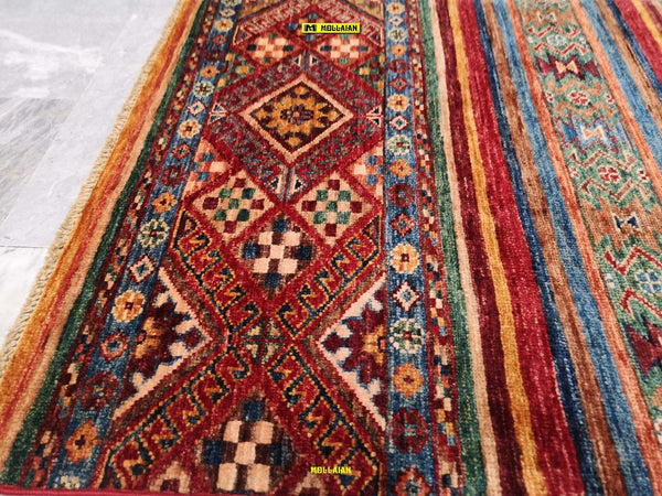 Scendiletto-Khorgin-Shabargan-Moderno-Extra-Fine-117x78---Multicolore-Brillante