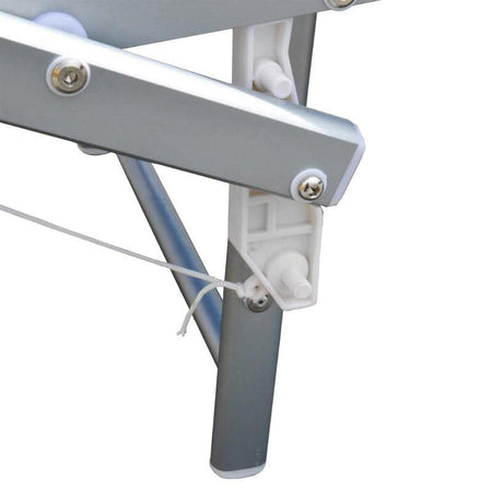 Lettino prendisole "Jesolo" in alluminio e texilene per piscina e giardino con tettuccio