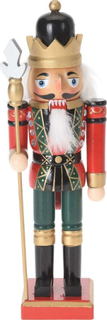 Schiaccianoci natalizio, color rosso e verde, decorazione in legno per interno da 25 cm Casa e cucina/Decorazioni per interni/Addobbi e decorazioni per ricorrenze/Decorazioni natalizie/Schiaccianoci MagiediNatale.it - Altamura, Commerciovirtuoso.it