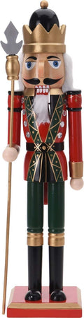 Schiaccianoci natalizio, color rosso e verde, decorazione in legno per interno da 50 cm Casa e cucina/Decorazioni per interni/Addobbi e decorazioni per ricorrenze/Decorazioni natalizie/Schiaccianoci MagiediNatale.it - Altamura, Commerciovirtuoso.it