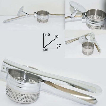 SCHIACCIAPATATE SCHIACCIA PATATE IN ACCIAIO INOX DIMENSIONI 27 X 10 X 9 CM Casa e cucina/Utensili da cucina/Schiacciapatate Trade Shop italia - Napoli, Commerciovirtuoso.it