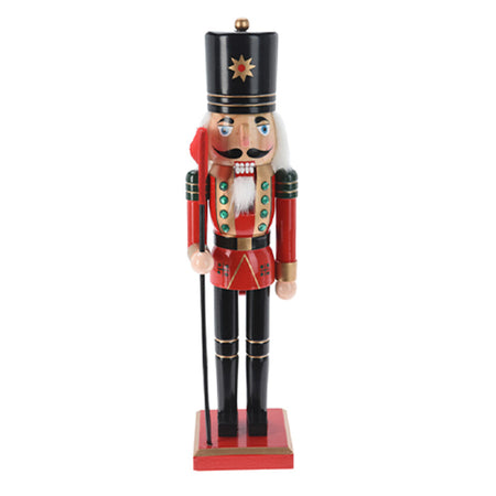 Soldatino di natale schiaccianoci in legno per decorazioni natalizie