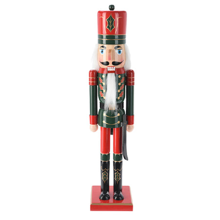 Soldatino di natale schiaccianoci in legno per decorazioni natalizie