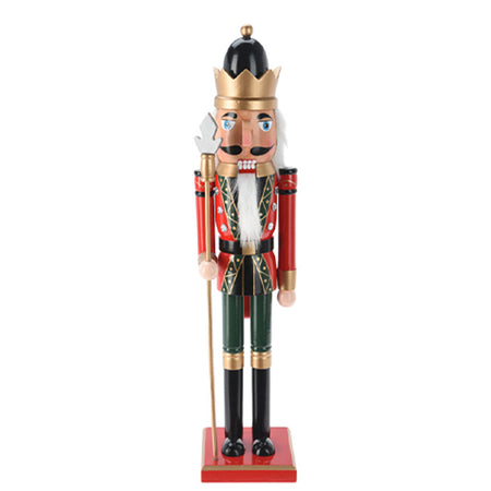 Soldatino di natale schiaccianoci in legno per decorazioni natalizie