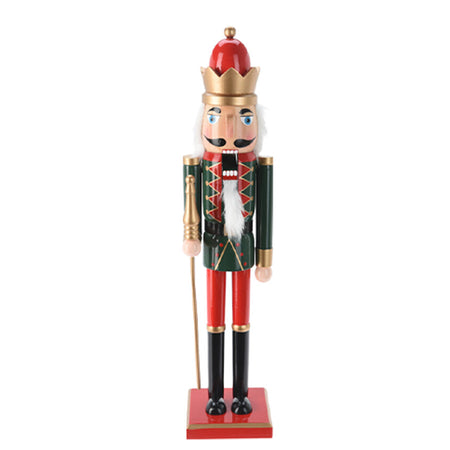 Soldatino di natale schiaccianoci in legno per decorazioni natalizie