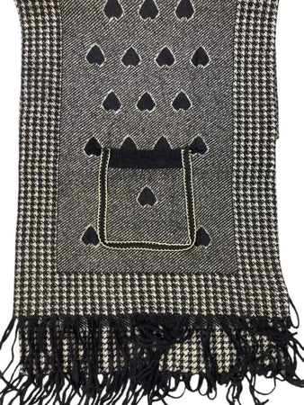 Sciarpa Mixed Wool - Nero / Taglia Unica - Sciarpe