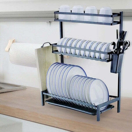 Scolapiatti-Colapiatti-Base-Appoggio-In-Acciaio-3-Ripiani-42-X-25x-60-Cm-Mj-6014