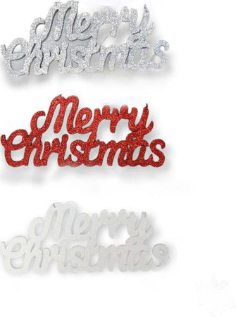 Scritta-Merry-Christmas-glitterata-in-legno-35x15-cm-Assortito-Ciao-Srl