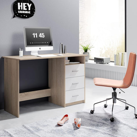 scrivania-con-cassetti-bianca-pc-computer-ufficio-in-legno-cameretta-camera-da-letto-JGB2056,13S32