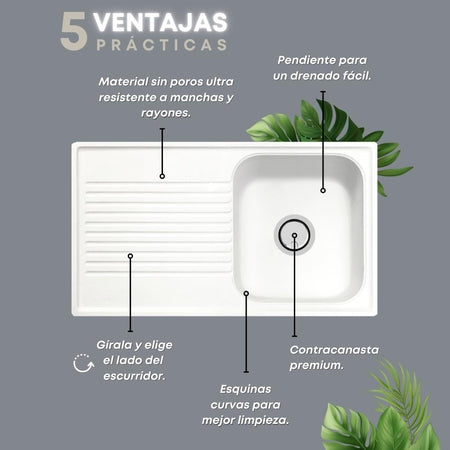 Plados & Telma Monolitico Cucina in Quarzo e Acrilico