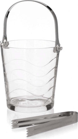 Secchiello Porta Ghiaccio In Vetro A Onde Con Pinza Manico Pieghevole Tavola Casa e cucina/Utensili da cucina/Accessori vino e bar/Stampi per ghiaccio Trade Shop italia - Napoli, Commerciovirtuoso.it