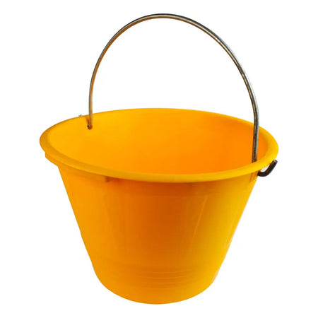 Secchio da muratore per calcestruzzo in plastica resistente con manico