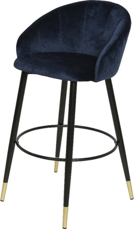 Sedia da bar elegante in velluto per interno in stile moderno h 98 cm Casa e cucina/Arredamento/Sala da pranzo/Sedie Decor Space - Altamura, Commerciovirtuoso.it
