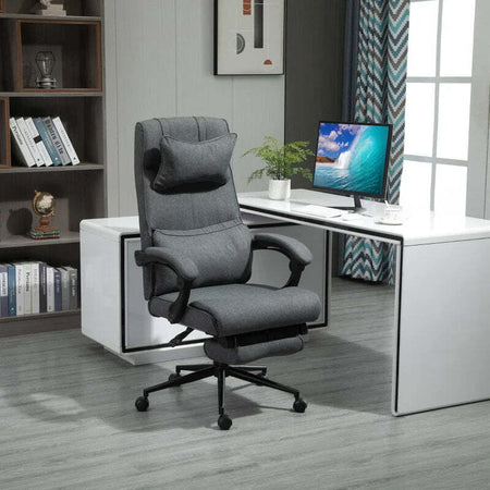 Sedia-da-Ufficio-Ergonomica-ad-Altezza-Regolabile-con-Braccioli-e-Poggiapiedi,-66x70x115-123-cm,-Grigia-WS3921-281WS3