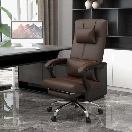 Sedia-da-Ufficio-Massaggiante-ad-Altezza-Regolabile-con-Poggiapiedi-e-Telecomando,-66x67x115-123-cm,-Marrone-WD9921-659V90DRWD9