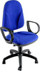 Sedia operativa TMTMI - con ruote - braccioli opzionali - ignifuga - blu - Unisit Casa e cucina/Arredamento/Studio/Sedie e Sgabelli/Sedie da scrivania Eurocartuccia - Pavullo, Commerciovirtuoso.it