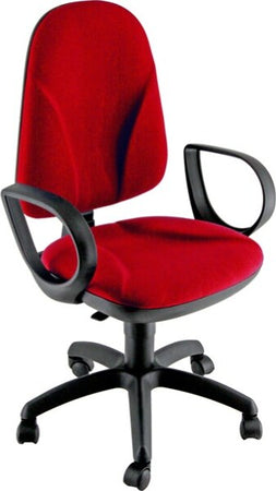 Sedia operativa TMTMI - con ruote - braccioli opzionali - ignifuga - rosso - Unisit Casa e cucina/Arredamento/Studio/Sedie e Sgabelli/Sedie da scrivania Eurocartuccia - Pavullo, Commerciovirtuoso.it