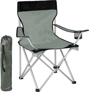Sedia-Pieghevole-Da-Campeggio-Con-Borsa-Camping-Sedia-Spiaggia-Da-Esterno-Grigio
