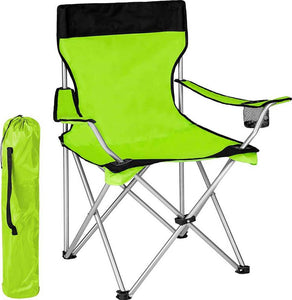 Sedia-Pieghevole-Da-Campeggio-Con-Borsa-Camping-Sedia-Spiaggia-Da-Esterno-Verde
