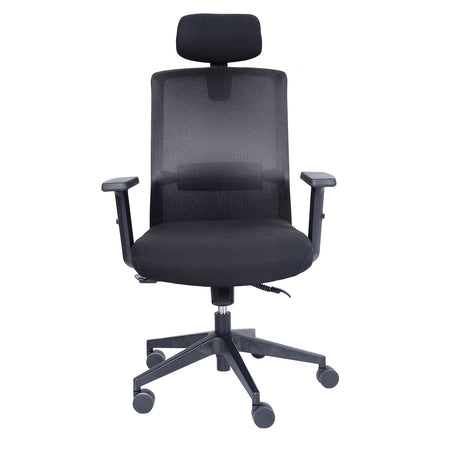 Sedia da ufficio ergonomica "Tallin" in tessuto traspirante con ruote
