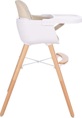 Seggiolone in legno Woody Beige Prima infanzia/Allattamento e pappa/Seggioloni sedili e accessori/Seggioloni La Casa Del Bebè - Napoli, Commerciovirtuoso.it