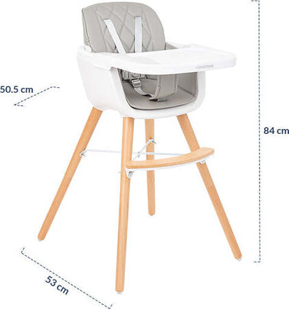 Seggiolone Kikkaboo Woody 2 in 1 Black Prima infanzia/Allattamento e pappa/Seggioloni sedili e accessori/Seggioloni La Casa Del Bebè - Napoli, Commerciovirtuoso.it