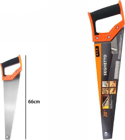 Seghetto Segaccio Per Legno 20? 66 Cm Sega A Mano Taglio Lama In Acciaio 07972 Fai da te/Utensili elettrici e a mano/Utensili a mano/Seghe e accessori/Seghe a mano Trade Shop italia - Napoli, Commerciovirtuoso.it