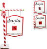Segnaletica ''Santa is in/out Polo Nord'' decorazione natalizia per ingressi e giardini. Casa e cucina/Decorazioni per interni/Addobbi e decorazioni per ricorrenze/Decorazioni natalizie/Schiaccianoci MagiediNatale.it - Altamura, Commerciovirtuoso.it