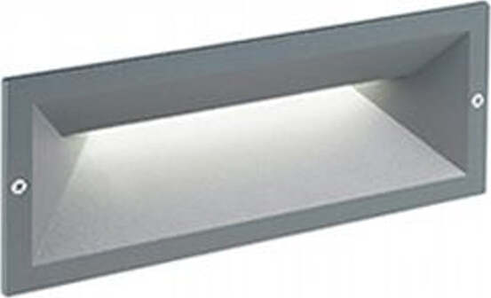 Segnapasso-Incasso-Chiuso-Mask-Alluminio-E-Termoplastica-Grigio-Led-12W-4000K