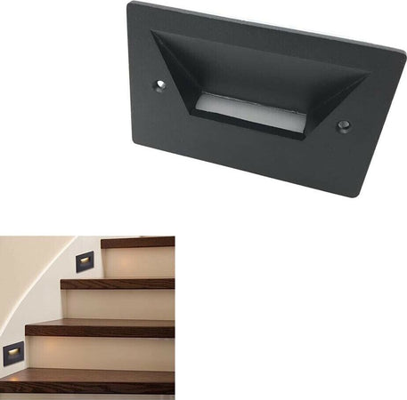 Segnapasso-Led-Faretto-3-W-Luce-Naturale-Segnapassi-Da-Muro-Scale-Giardino-Es49-Universo