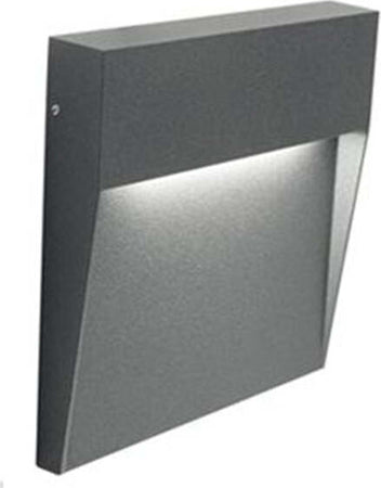 Segnapasso-Moderno-Geo-Square-Alluminio-Grafite-3W-Led-3000K