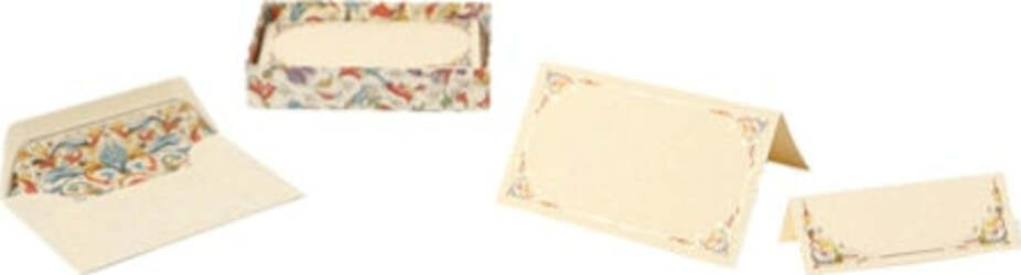 Segnaposto doppio - 105 x 37-75mm - Kartos - scatola 100 segnaposti Cancelleria e prodotti per ufficio/Carta blocchi e quaderni/Biglietti e cartoncini/Biglietti di auguri Eurocartuccia - Pavullo, Commerciovirtuoso.it