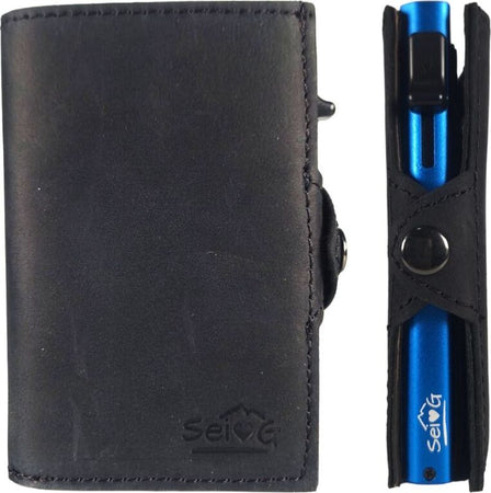 Sei-G-portacarte-safe-magnetic-royal-con-custodia-in-pelle-nera