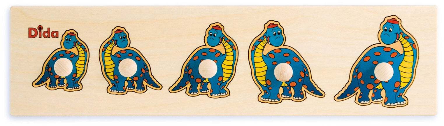 Seriazione Dinosauro Gioco D'apprendimento in Legno per Bambini Dida