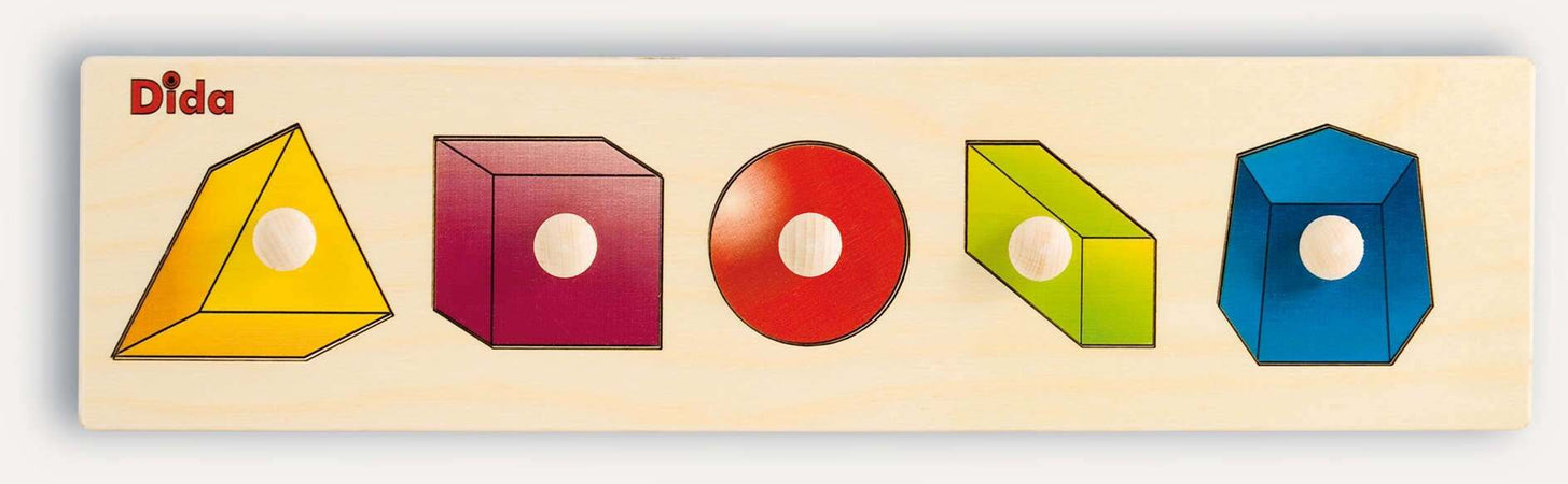 Seriazione Solidi Gioco D'apprendimento in Legno per Bambini Dida