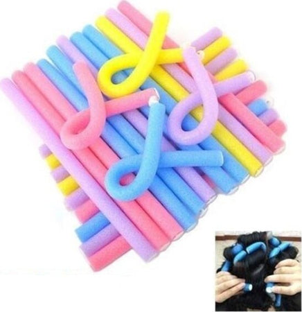 Set-10-Bigodini-Morbidi-Roller-Flessibili-Ricci-Acconciatura-Colorati