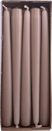 Set 10 candele coniche 25 cm Tortora Casa e cucina/Decorazioni per interni/Candele e portacandele/Candele/Affusolate Scontolo.net - Potenza, Commerciovirtuoso.it