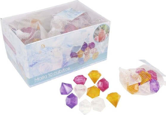 Set-10-Cubetti-Ghiaccio-Colorati-Freezer-Cocktail-Riutilizzabili-Forma-Diamanti