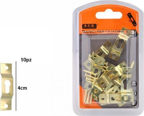 Set-10-Pezzi-Ganci-Dorati-Per-Quadri-Quadro-Cornici-Appendere-Parete-4-Cm-07519