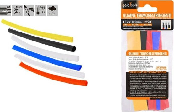 Set-10-Pz-Guaine-Termorestringenti-Termoretrattili-Colorate-12x120-Mm-Cavi-57096
