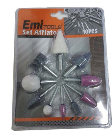Set-10-Pz.-Mole-Abrasive-Rotative-Con-Pietra-Per-Punta-Accessori-Trapano-Affilatori