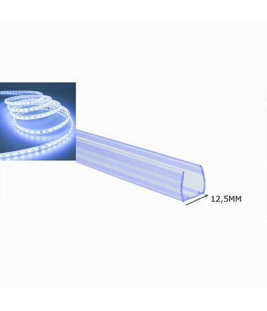 Profilo In Plastica Da 1mt Senza Copertura Per Striscia Led Da 12.5 Mm Ps-12.5mm