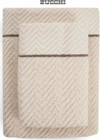 SET-1+1-ASCIUGAMANI-E-OSPITE-IN-COTONE-GEMMA-ZUCCHI-COLORE-PANNA