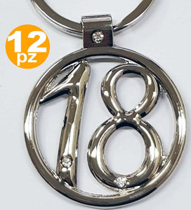 SET 12 BOMBONIERA BOMBONIERE ACCIAIO BRILLANTINI 18 ANNI COMPLEANNO PORTACHIAVI Casa e cucina/Hobby creativi/Materiali per hobby creativi/Forniture per feste/Bomboniere Trade Shop italia - Napoli, Commerciovirtuoso.it