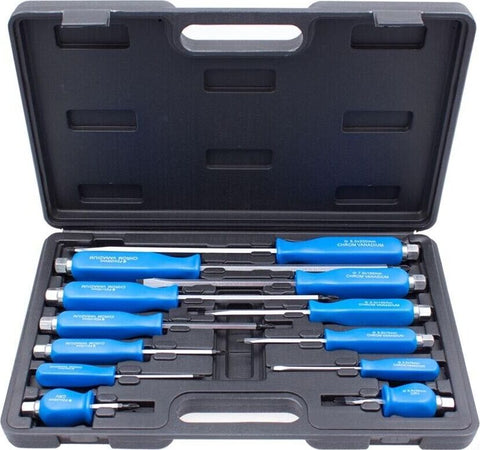 Set-12-Cacciaviti-A-Testa-Battente-Cacciavite-Impatto-Ferro-In-Valigetta