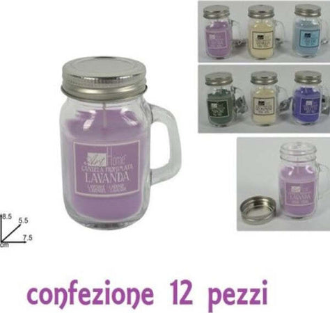 Set-12-Candele-Profumate-In-Barattolini-Vetro-Con-Manico-Varie-Fragranze