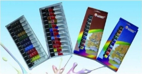 Set-12-Colori-Ad-Olio-In-Vari-Colori-Tubi-Da-12-Ml-Pittura-Hobby-Disegno