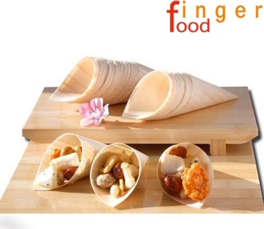 Set-12-Coni-Finger-Food-In-Fibra-Di-Pioppo-Catering-Aperitivo-22,5-X-15,5-Cm