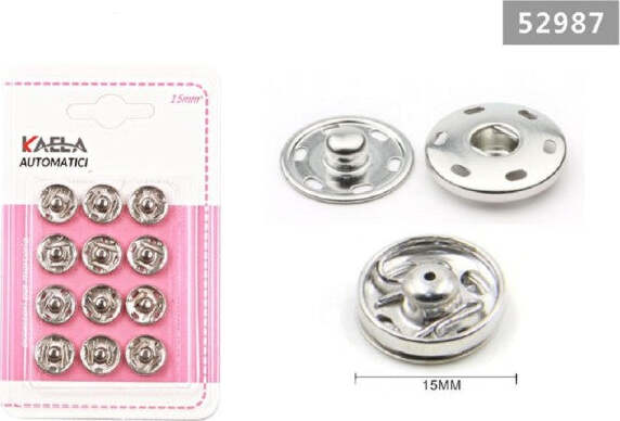 Set-12-Paia-Di-Bottoni-Automatici-A-Pressione-ø-15-Mm-Accessori-Per-Cucito-52987